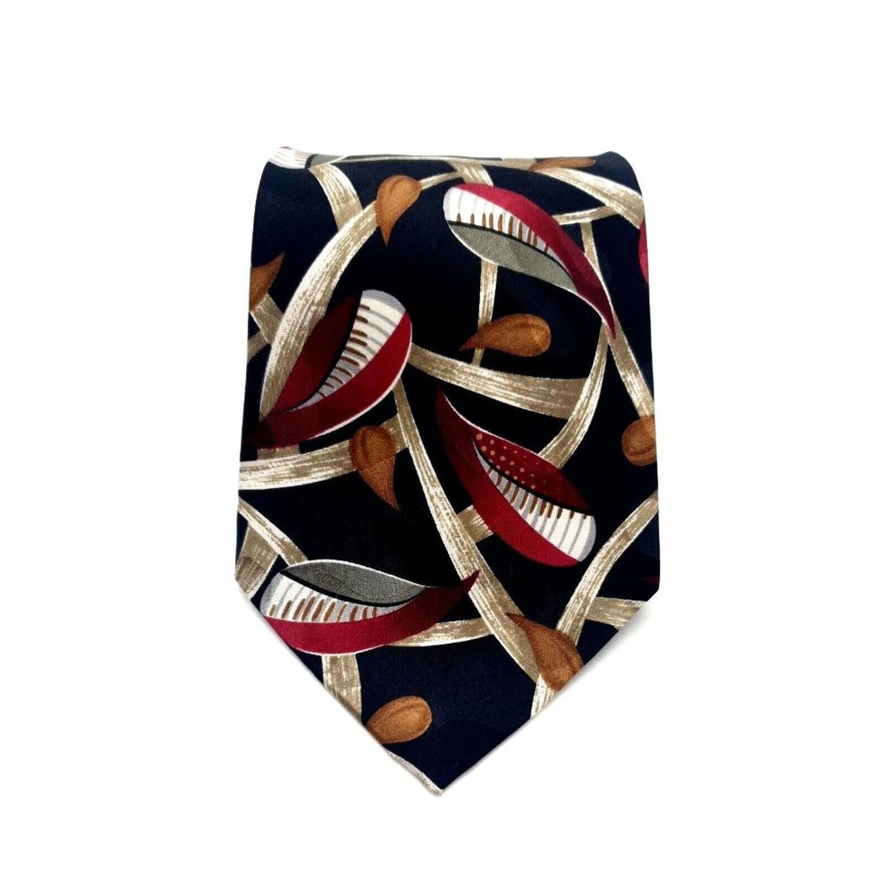 Via Veneto Mens Dress Tie 100% Silk Office Business Accessory Collection Gift